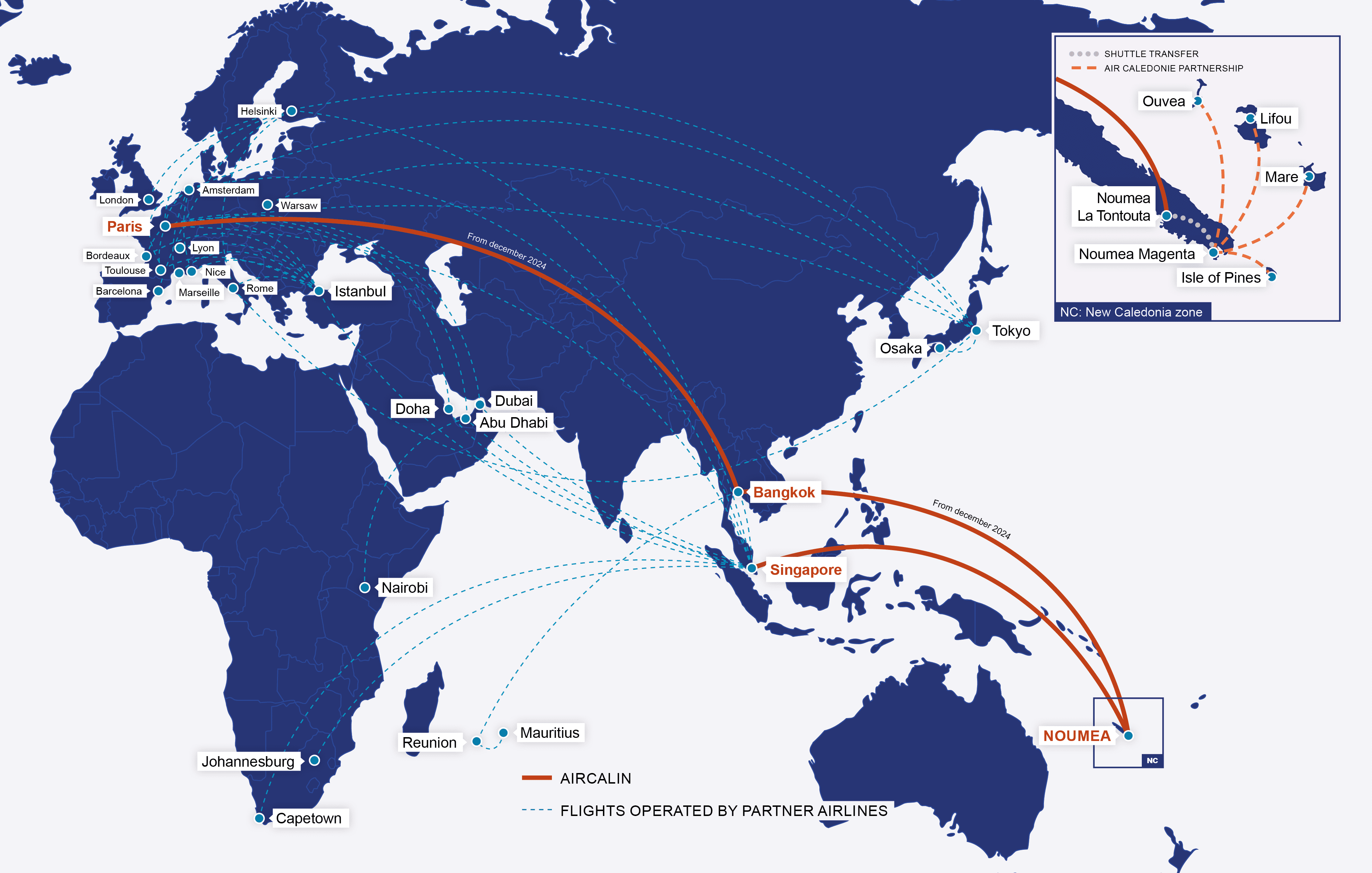 Europe Map Aircalin